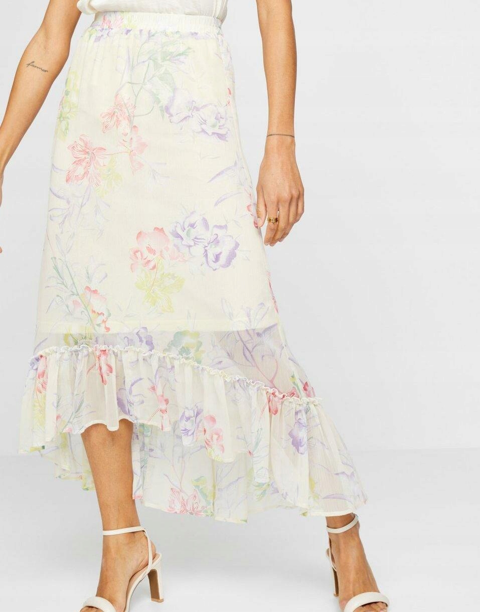 BONPRIX WW AM8 KOLOROWA SPÓDNICA SZYFONOWA _/ 40