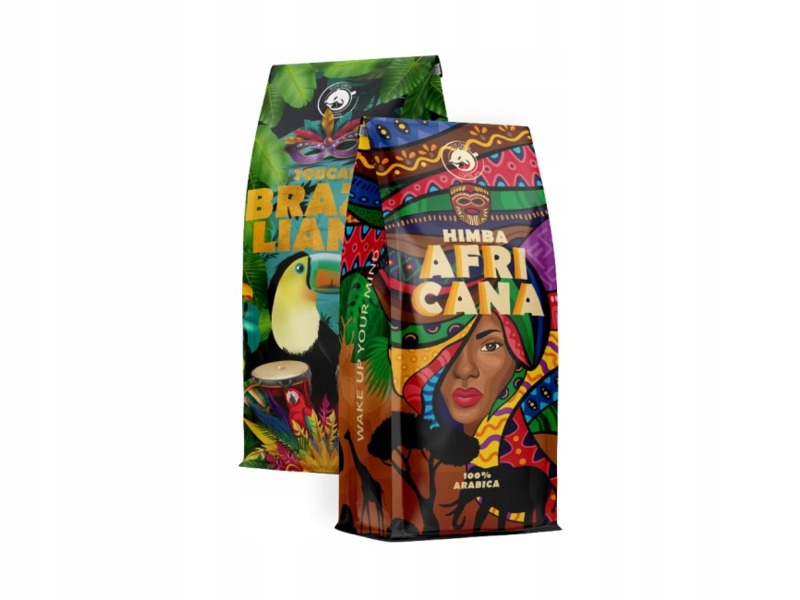 Kawa ziarnista Blue Orca Coffee Brazilliana Toucano 1kg +Africana Himba 1kg
