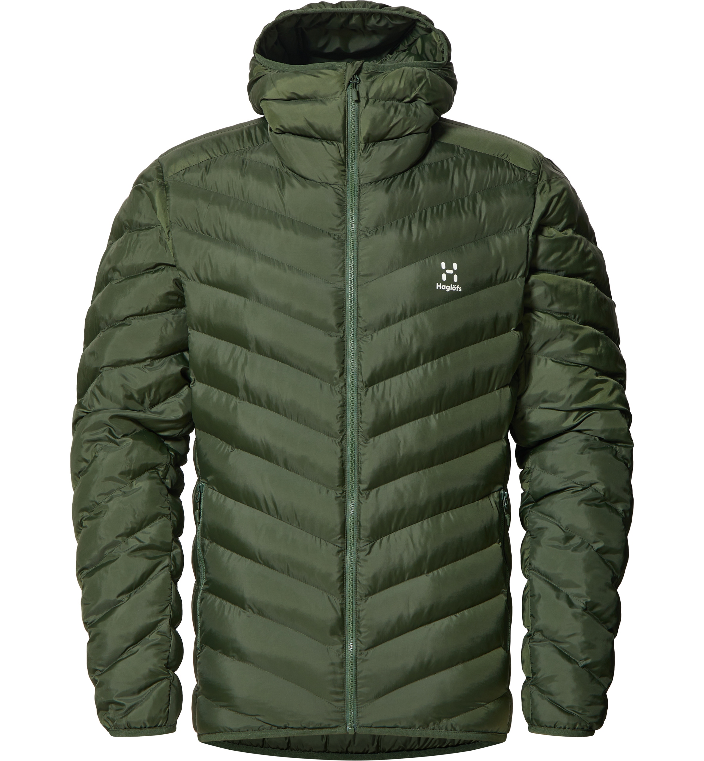Bunda Haglöfs Sarna Mimic hood pánská barva: zelená, velikost: XL