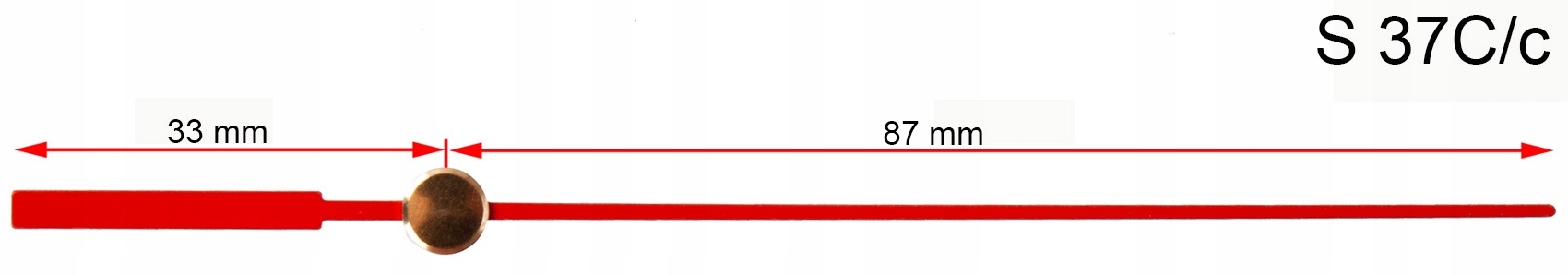 WSKAZÓWKA SEKUNDOWA SEKUNDNIK DO ZEGARA S37C/c