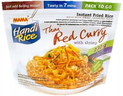 

Bezglutenowe Danie Red Curry z ryżem jaśmin. 80g