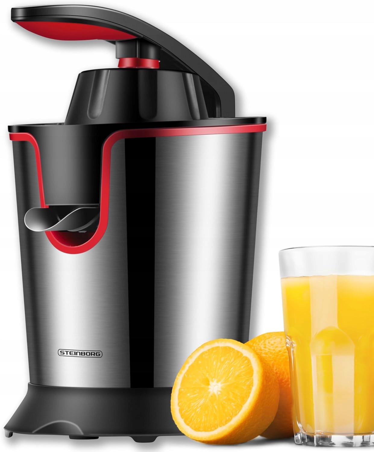 Elektryczna wyciskarka do cytrusów, 300 W, stal nierdzewna