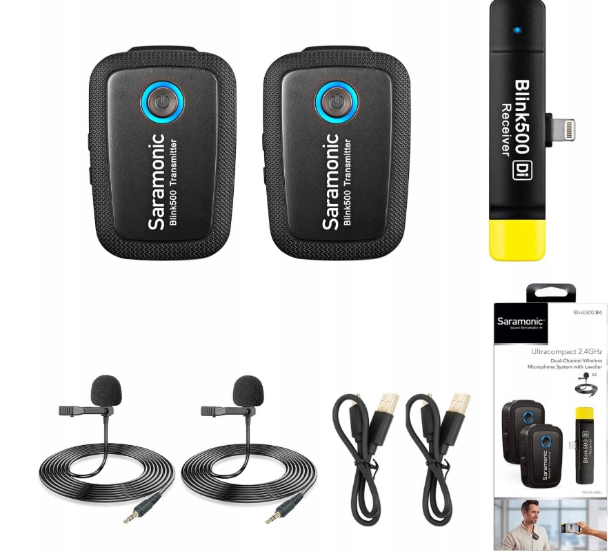 Saramonic Blink 500 B4 2,4 GHz Dvojkanálový bezdrôtový mikrofón