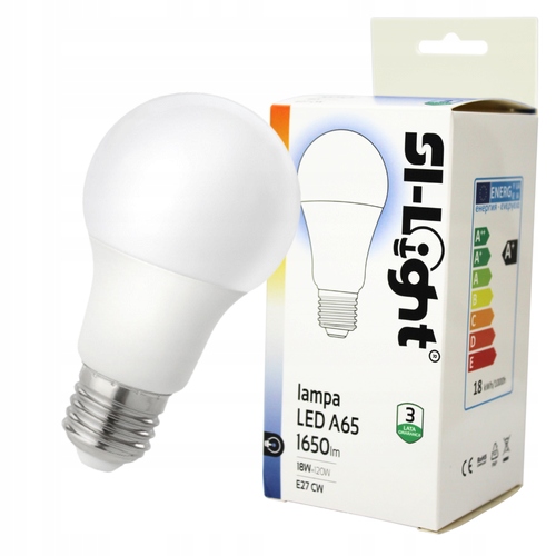 

Żarówka Źródło Led E27 18W A65 4000K Neutr 1650lm