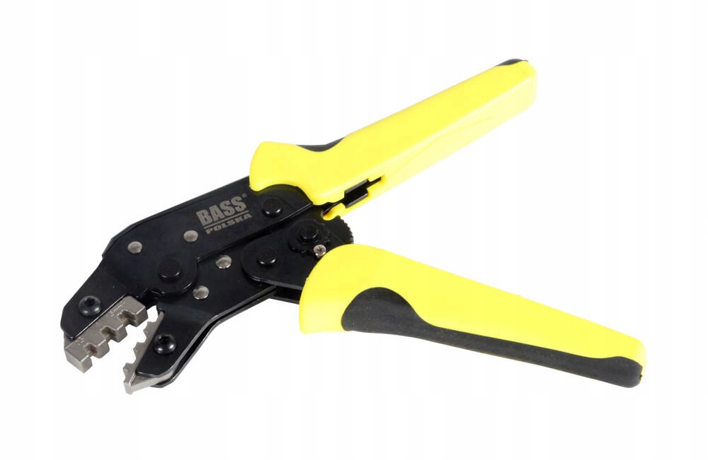 ZACISKARKA SZCZYPCE DO KONEKTORÓW + 5 MATRYC Kolor żółty