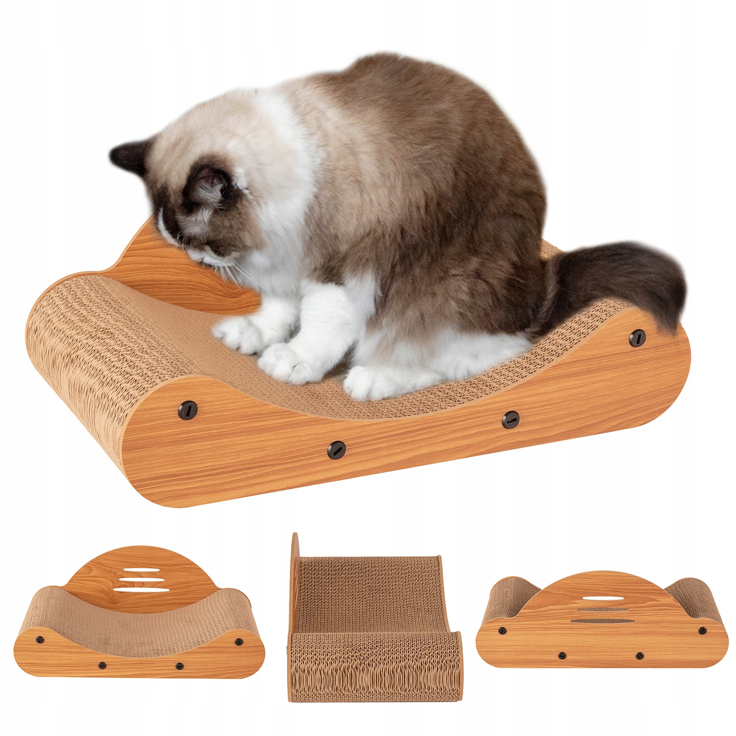 Levně Petsona DK-013 Škrabadlo Pro Kočky Pelíšek Kartonová podložka na škrábání