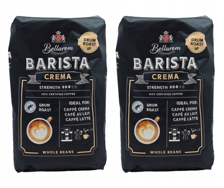 2 x Kawa ziarnista mieszana Bellarom Barista Crema 1000 g
