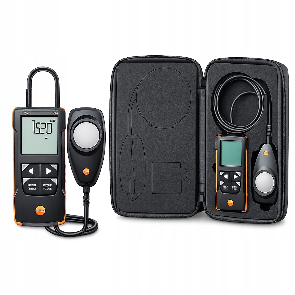 Digitální luxmetr Měřič intenzity světla s aplikací Testo 545 Kalibrace