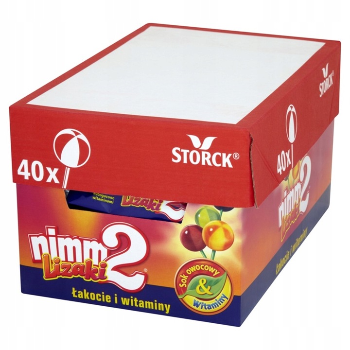 Levně Storck Nimm 2 Lízátka S Vitamíny Balené Jednotlivě 40 Ks x 10 G