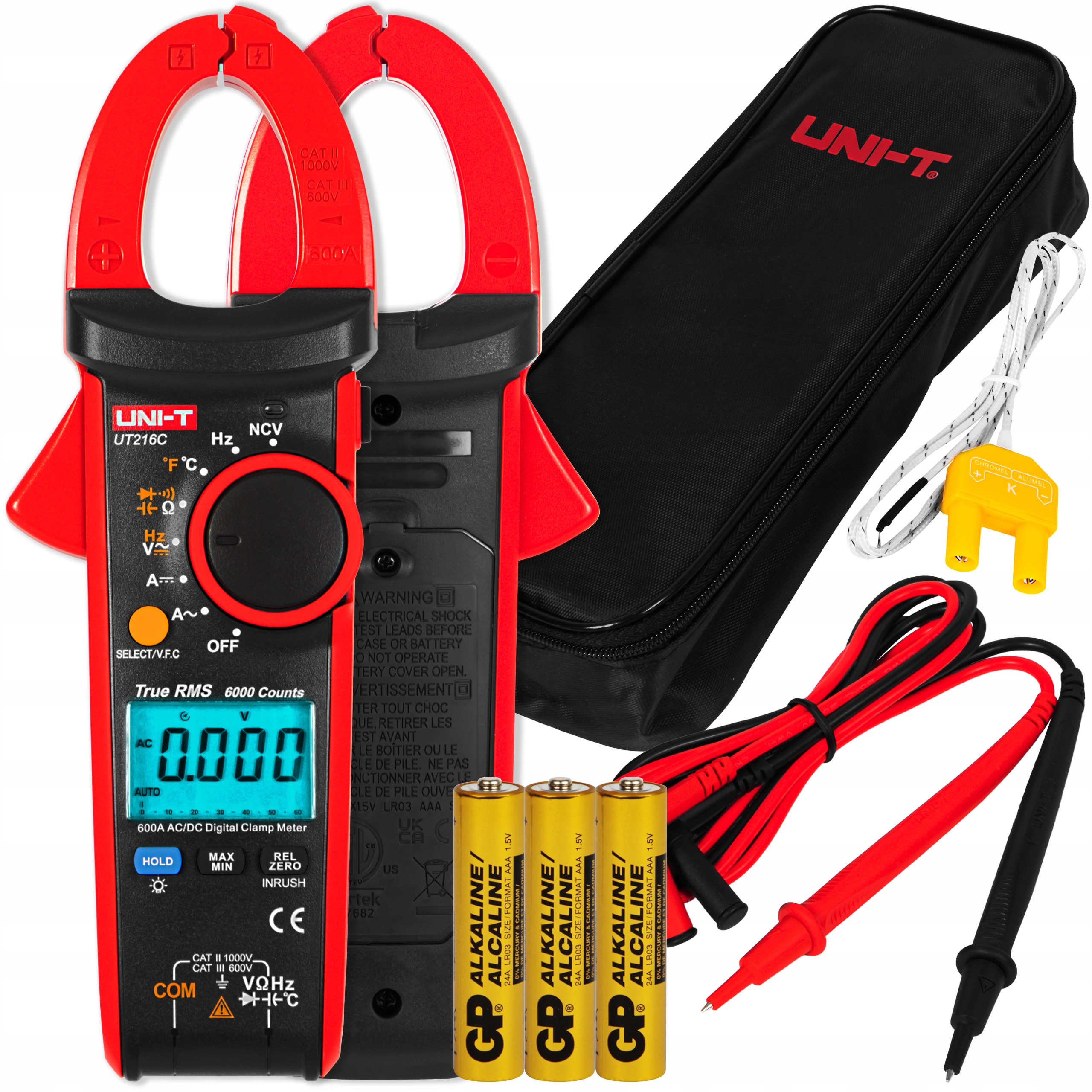 Přesný Kapesní Klešťový Měřič Stejnosměrného Proudu 600A Uni-t UT216C