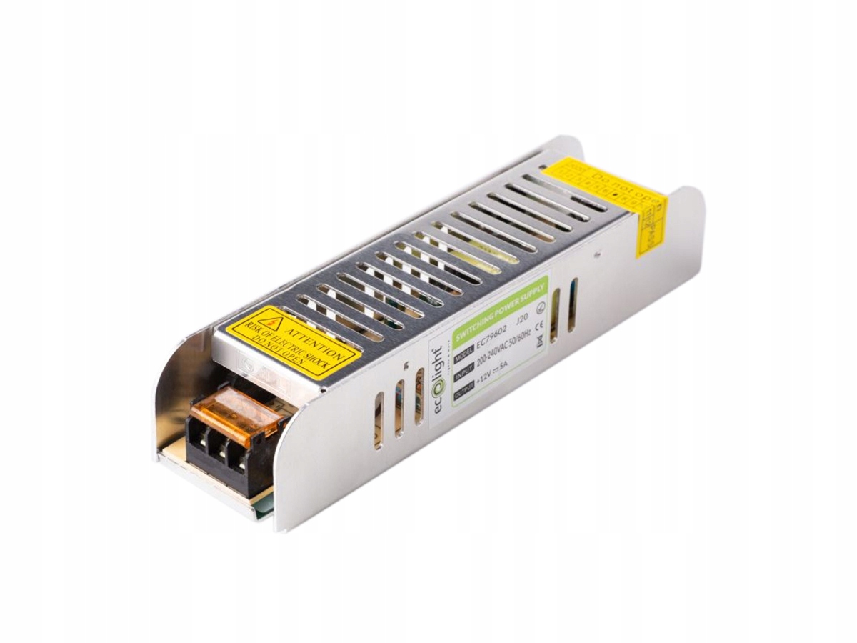 Zasilacz LED 80W 12V 6.6A IP20 EC79178
