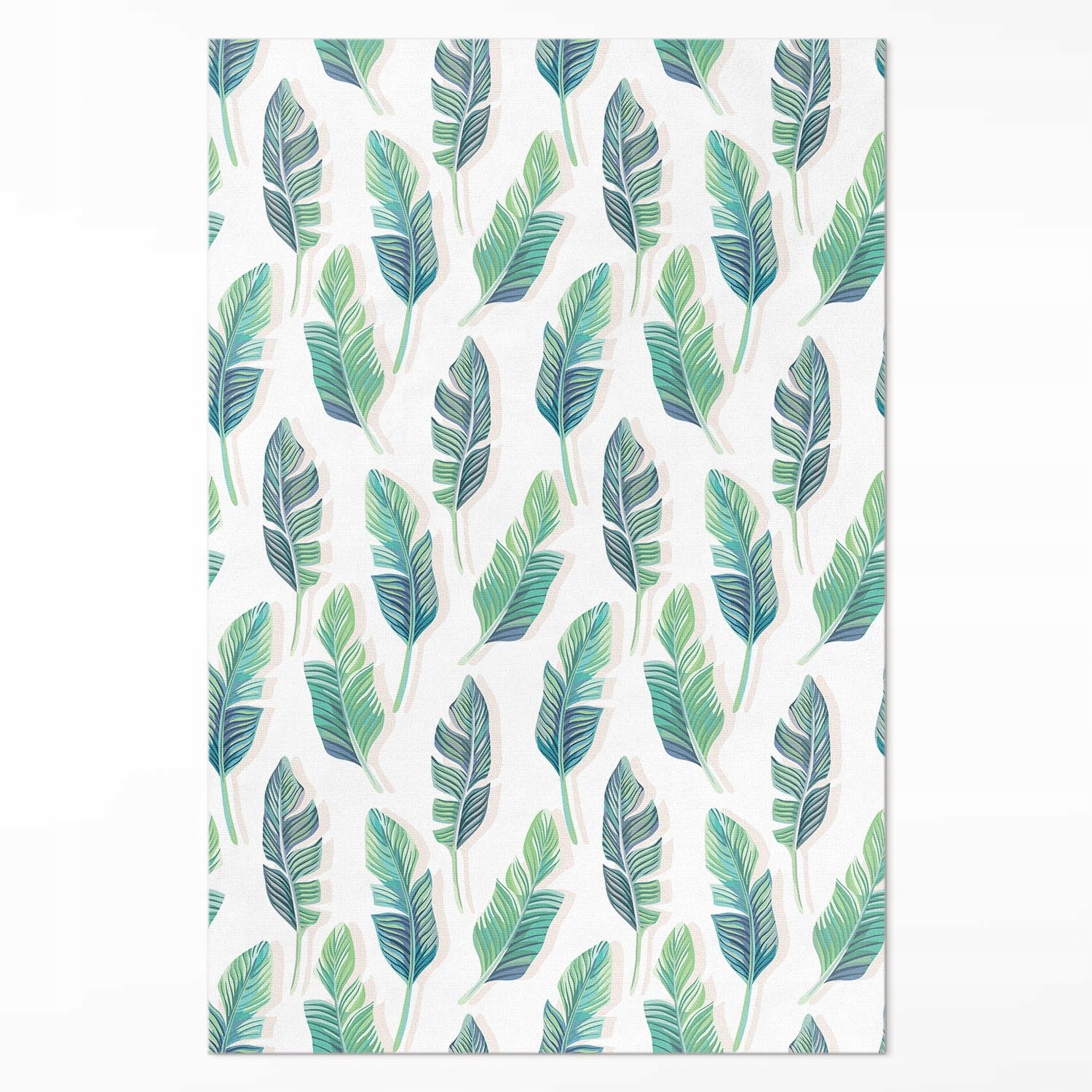 Vinylová vnútorná podložka do kuchyne Boho pera v jemnom štýle 100 x 150 cm