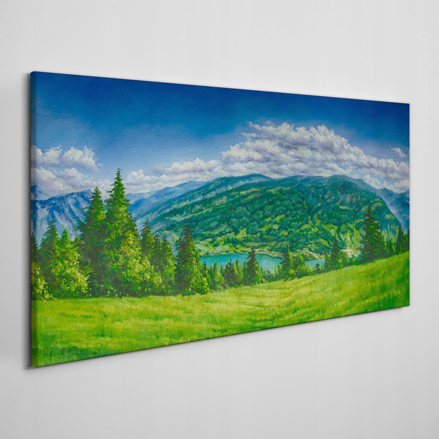 

Obraz na płótnie Las krajobraz chmury 140x70 cm