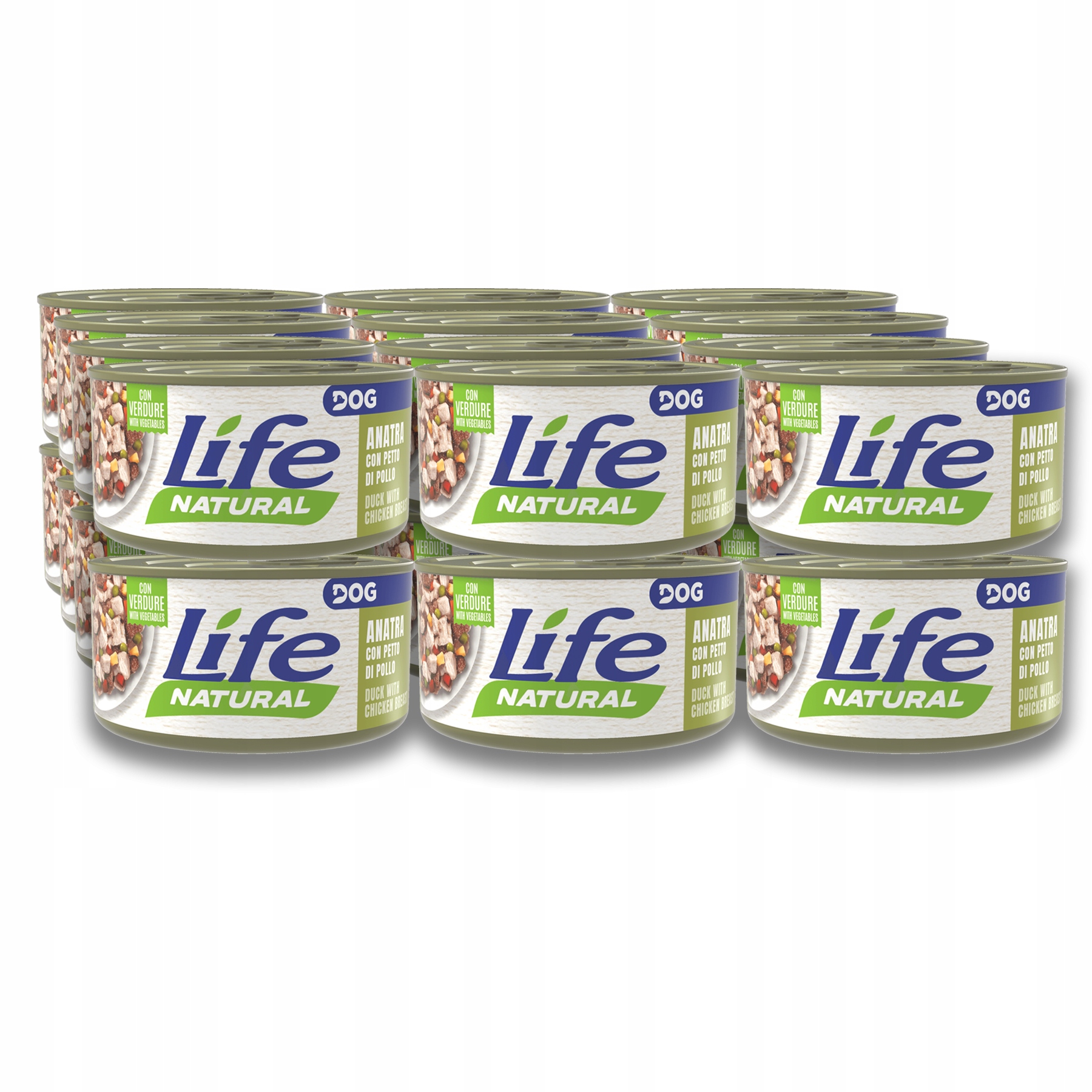 Levně Life Dog Krmivo pro psa Set 24x90g Kachna Filé z kuřecího masa Zelenina