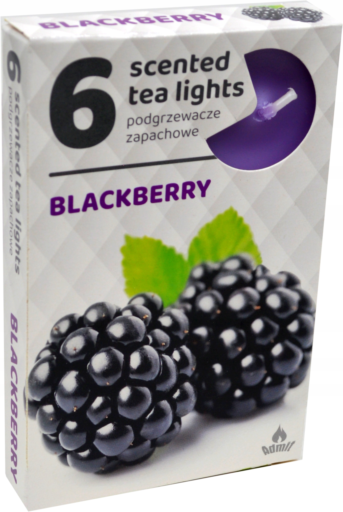 Podgrzewacze zapachowe 6 sztuk, zapach BLACKBERRY JEŻYNA
