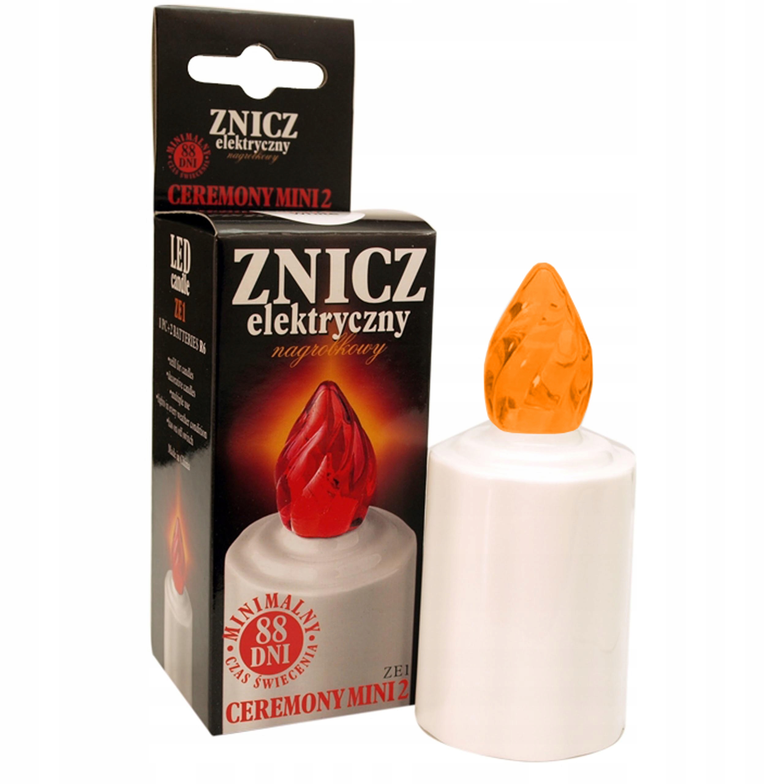 

Znicz Wkład Elektryczny ZE1 Led 88 dni Pomarańczow