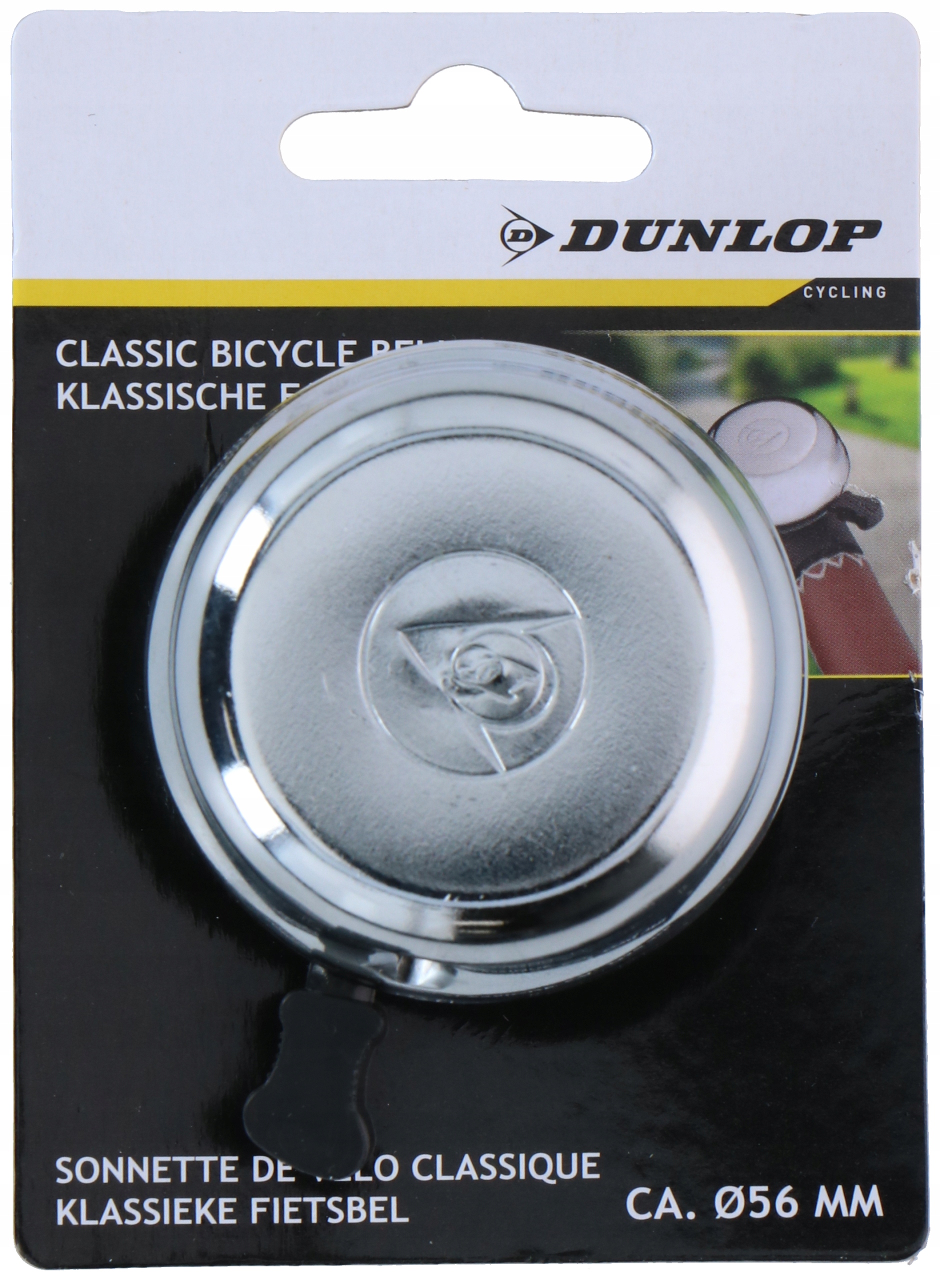 Dzwonek Rowerowy Classic Silver Dunlop 56mm Dunlop