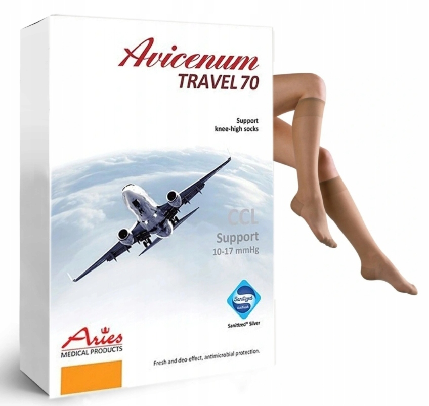 

Podkolanówki Przeciwżylakowe Aries Travel Podróże