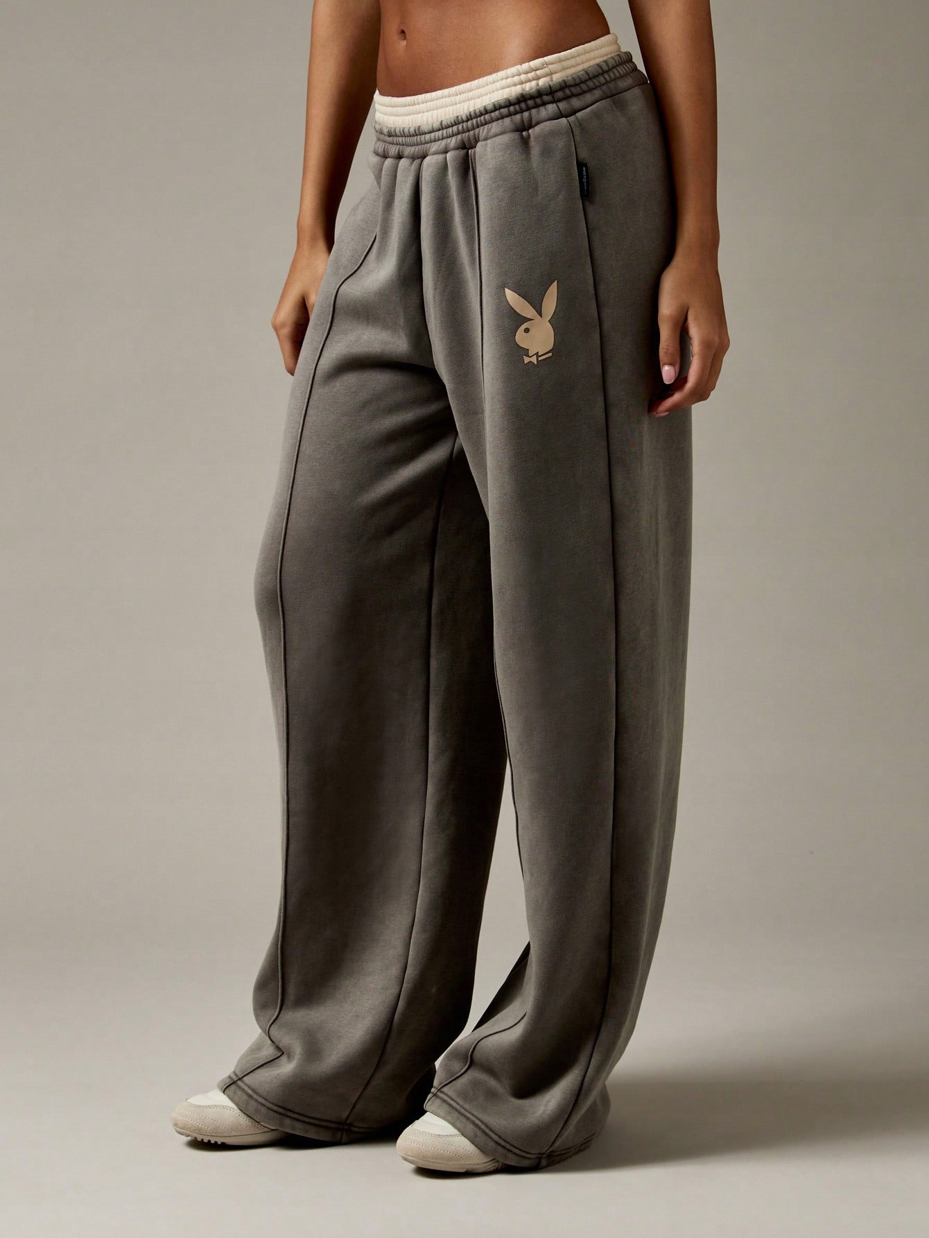Dámské Šedé Teplákové Kalhoty, Zateplené, Oversize, Casual Missguided, Velikost 38