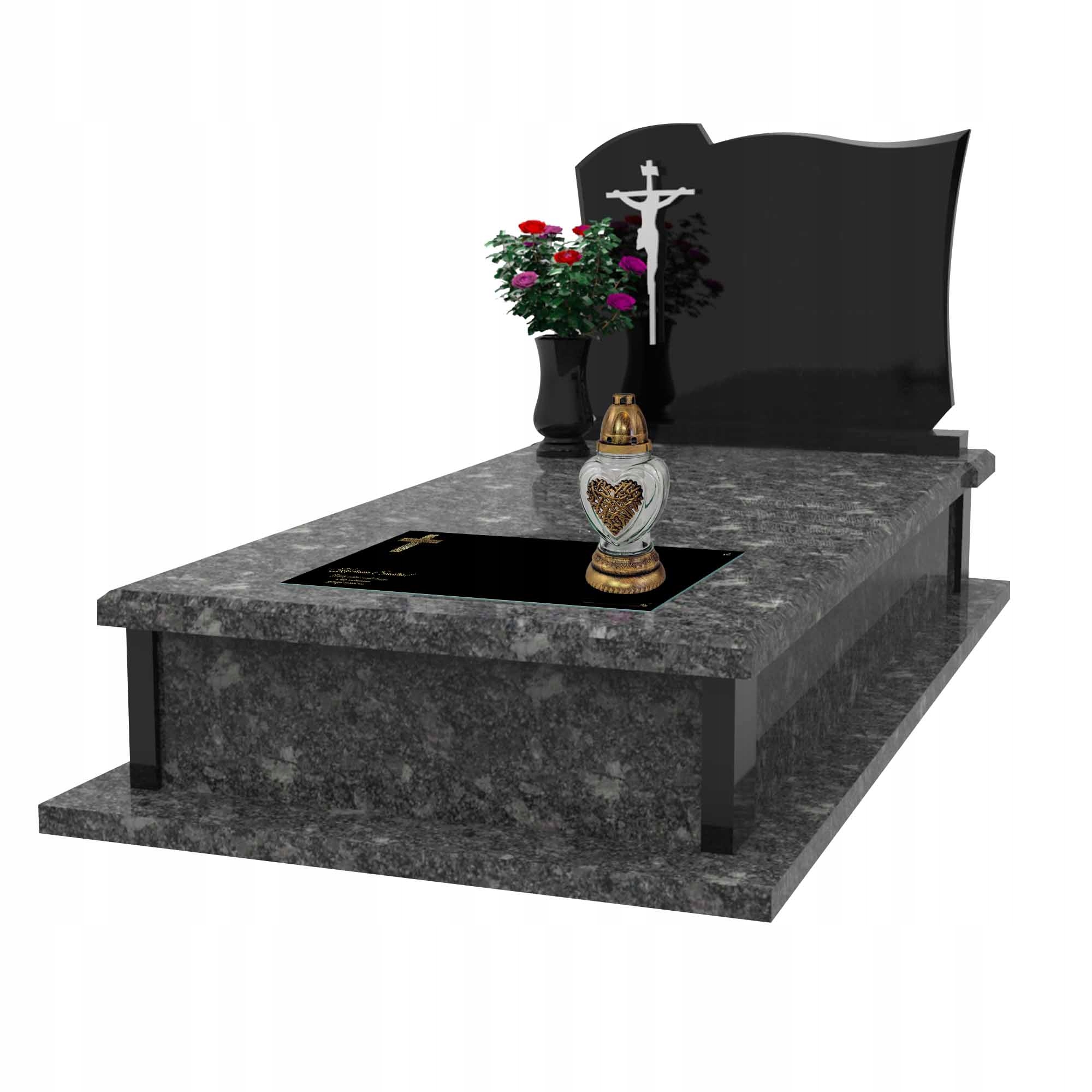 SZKLANA PODSTAWKA POD ZNICZE 60x20cm 505c Siostro Motyw inny