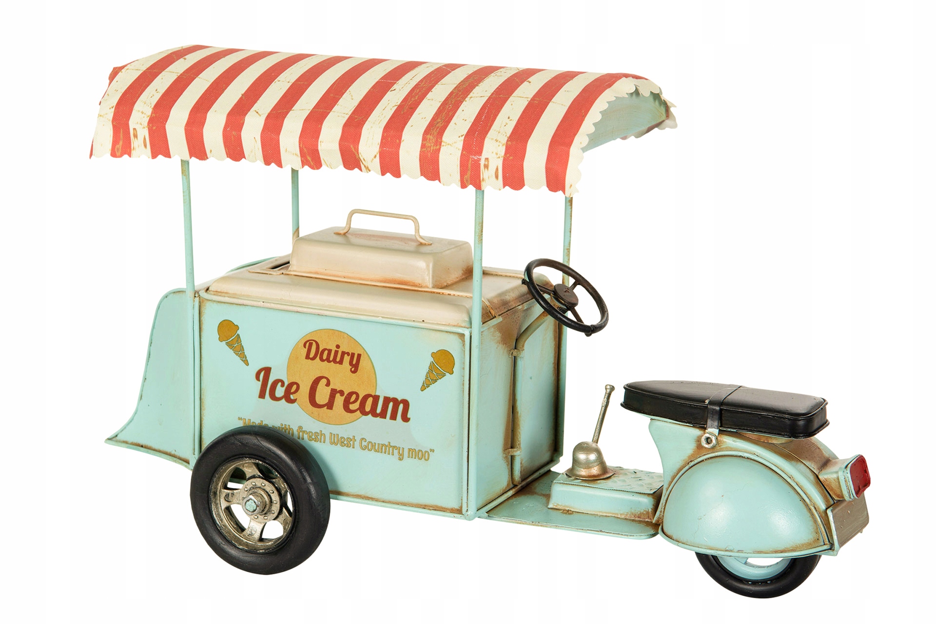 Figurka Zmrzlinářské Auto S Zmrzlinou Retro