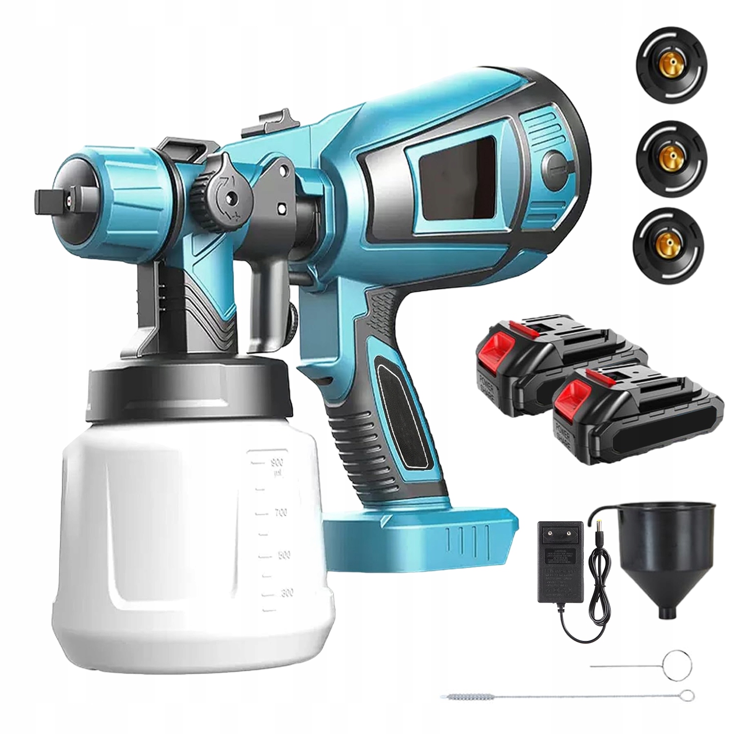 Elektrická Pistole Na Malování Zdí, Malířský Agregát 3 Trysky 900ML 650W