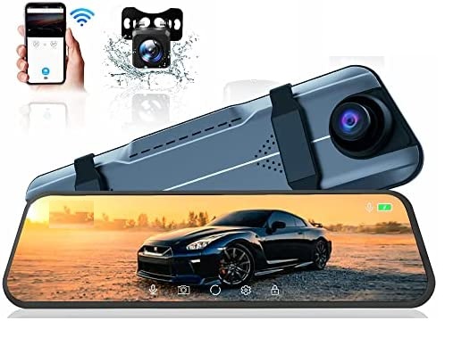 Автомобильный видеорегистратор 10 дюймов WiFi камера