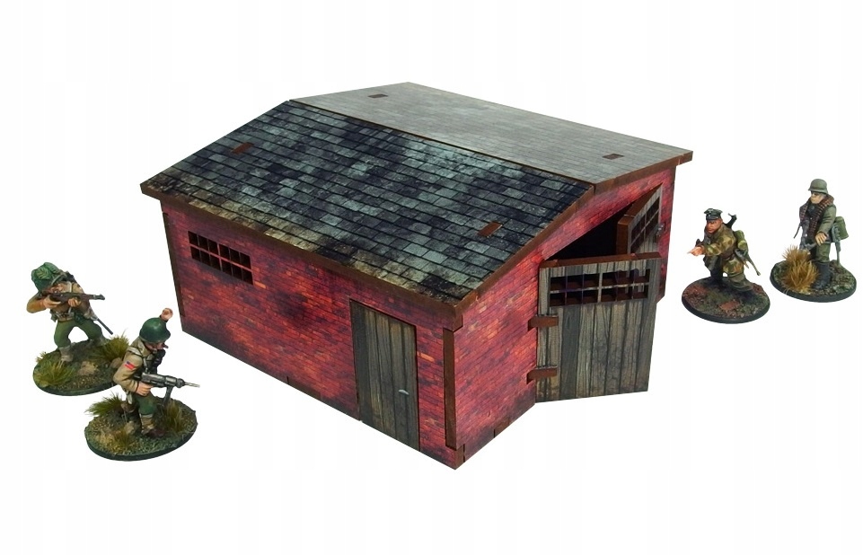 WW2 Normandy Large Brick Shed