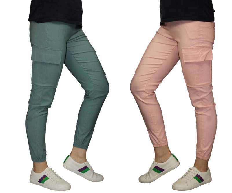 SPODNIE BOJÓWKI DAMSKIE ELASTYCZNE MIX KOLOR 4XL/5XL Kolor wielokolorowy