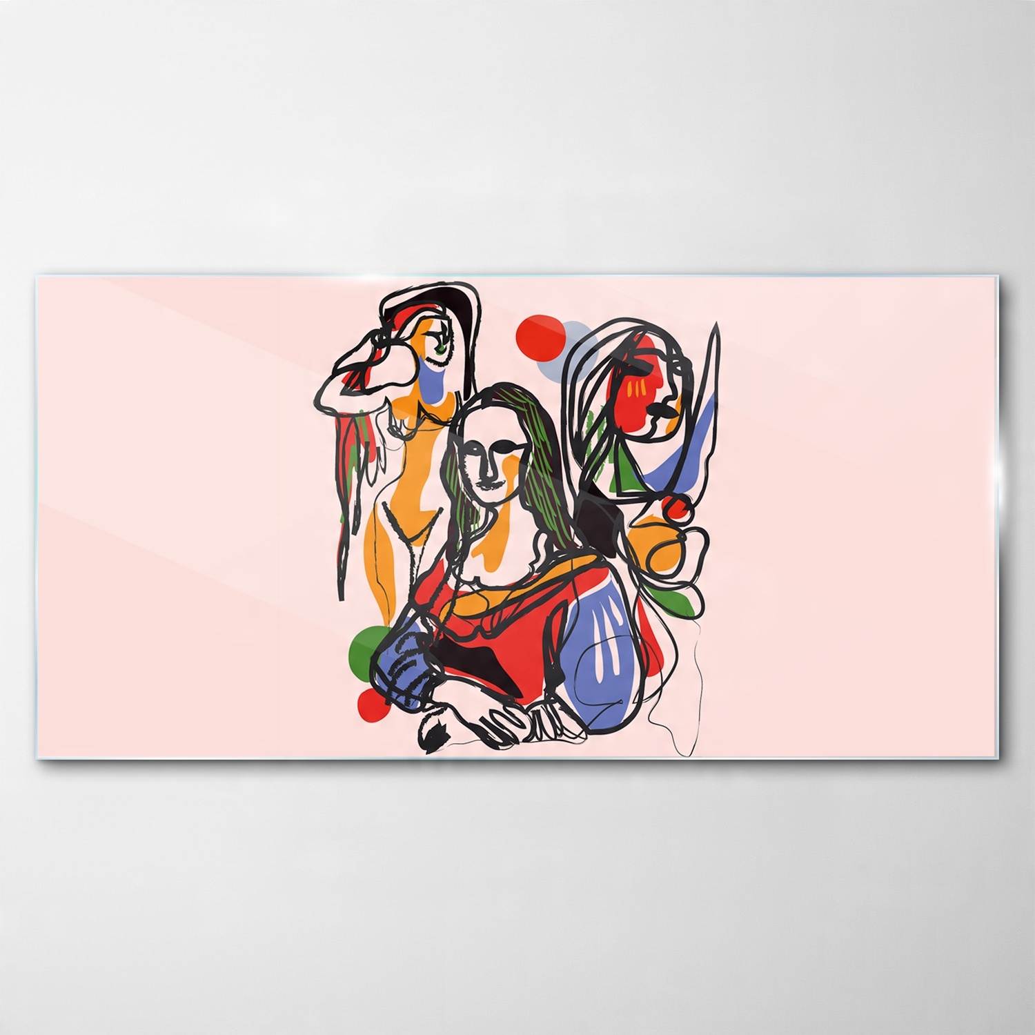 

Obraz Szklany Dekor Styl Picasso Sztuka 100x50