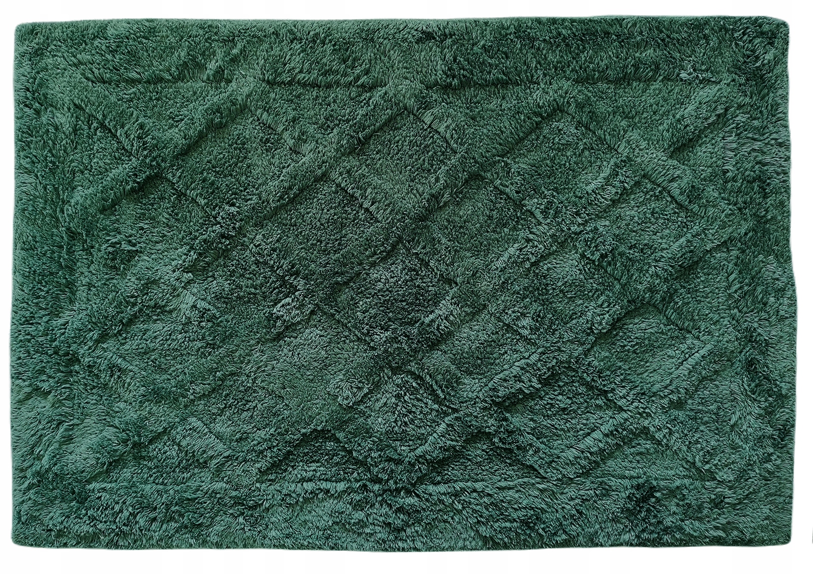 

Piękny dywan maroco w romby miękki wiskoza zieleń