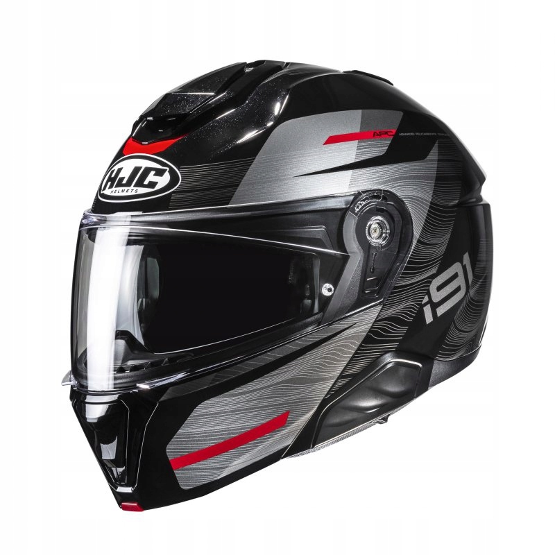 Motocyklová Prilba Hjc I91 Dusk Black Red XL
