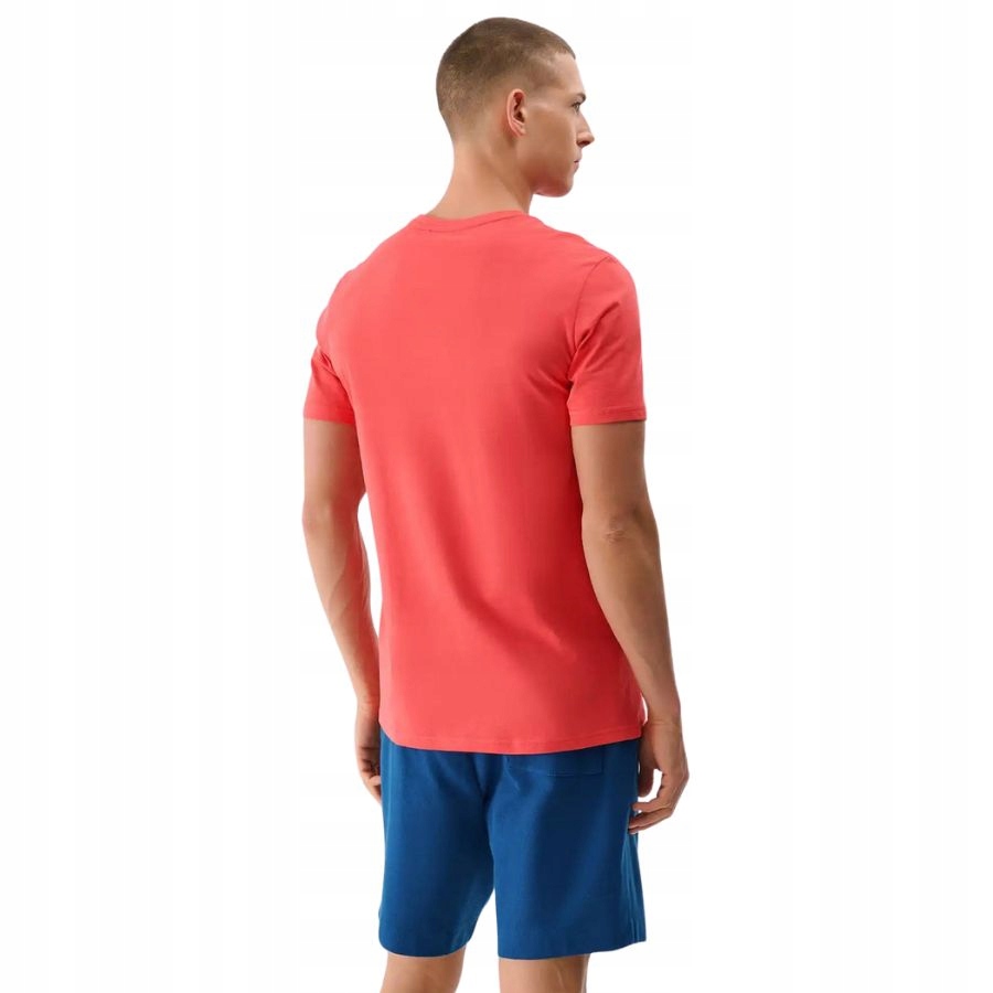 KOSZULKA MĘSKA 4F T-SHIRT PODKOSZULEK BLUZKA SPORTOWA NA CO DZIEŃ Kolor czerwony