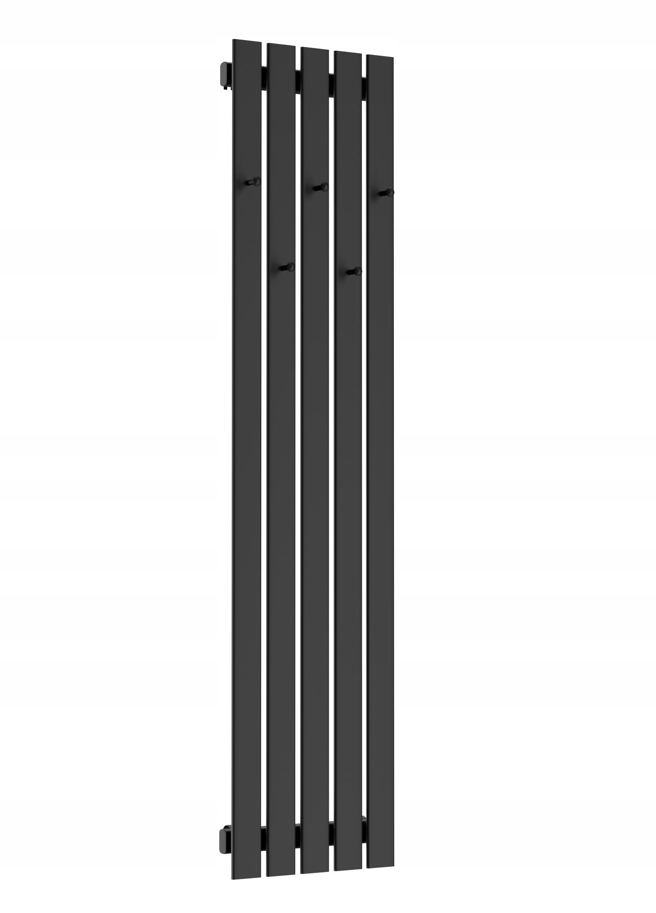 Dekoratívny panelový radiátor Hook 100x38 Čierny Mat
