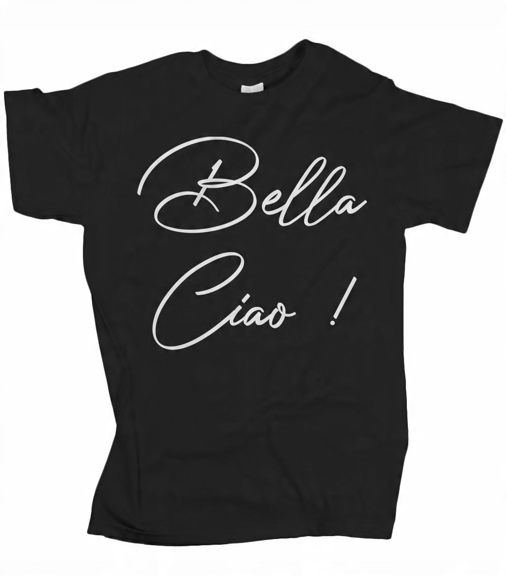 

Koszulka męska Bella Ciao dom z papieru