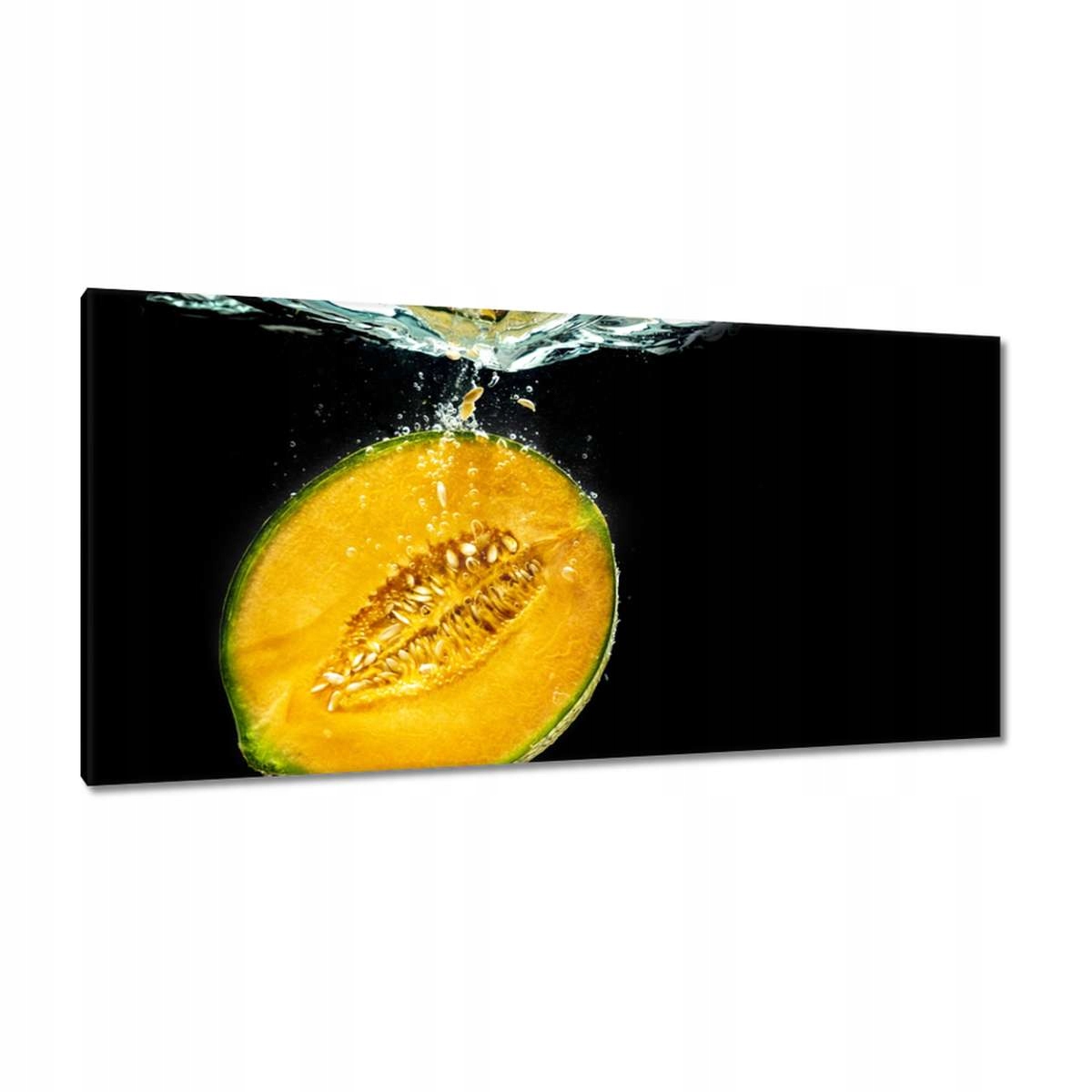 Obrazy 115x55 Meloun padající do vody