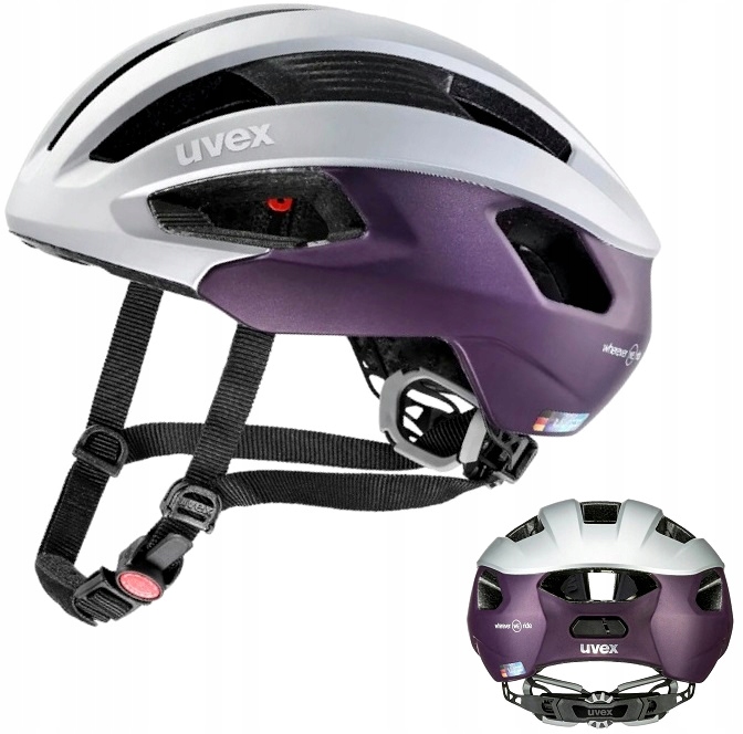 Cyklistická přilba Uvex Rise CC We 56-59 Cm stříbrná-plumová