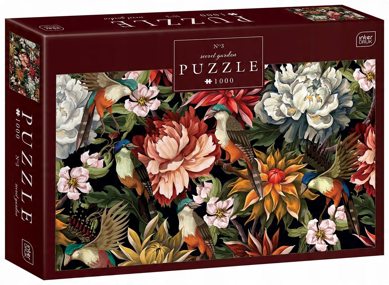

Puzzle InterDruk 1000 elementów Secret Garden 3