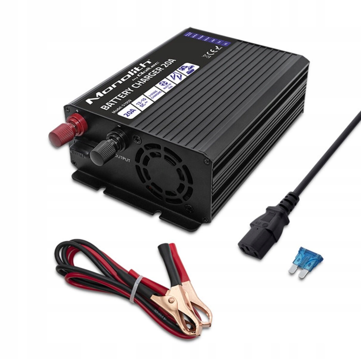 Inteligentna ładowarka QOLTEC Monolith 51959 do akumulatorów 20A 12V