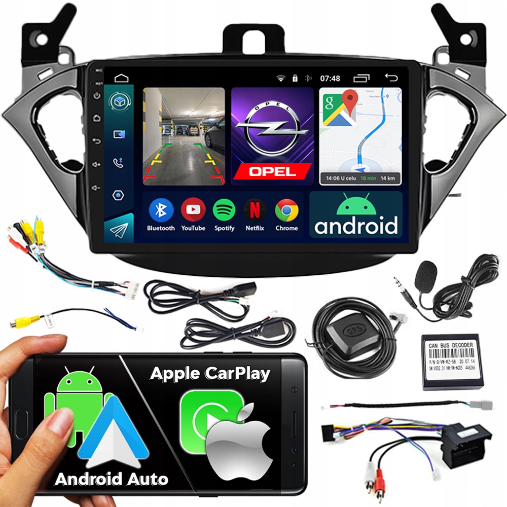 Autorádio 2DIN Ncs RS-305 Opel Adam 2013-2016 Android Navigácia