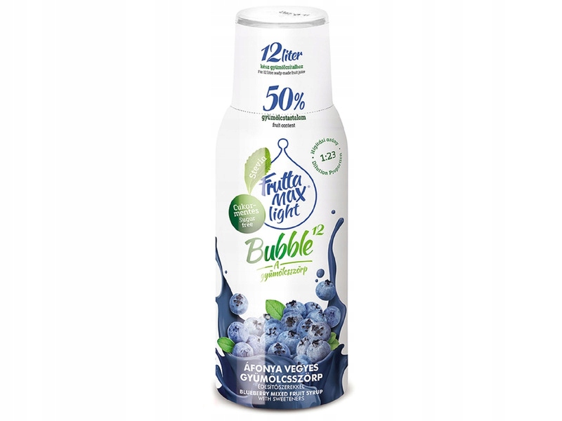 

Syrop Fruttamax Light Borówka 500 ml bez cukru
