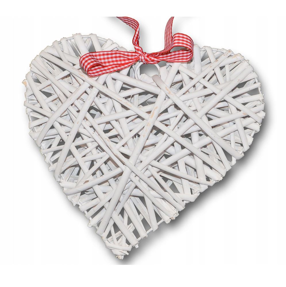 

Serce Wiklinowe Wstążka Pełna Zawieszka 20 CM