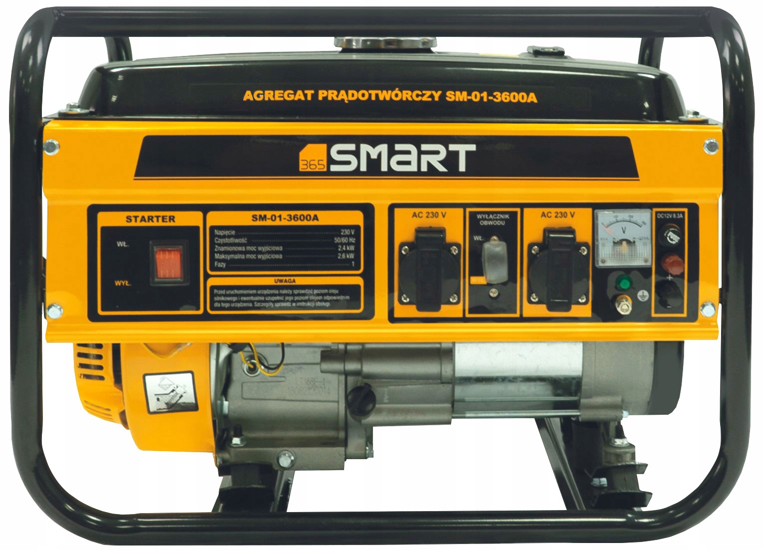 

Agregat Prądotwórczy 2600W Smart 2 Gniazda 01-3600