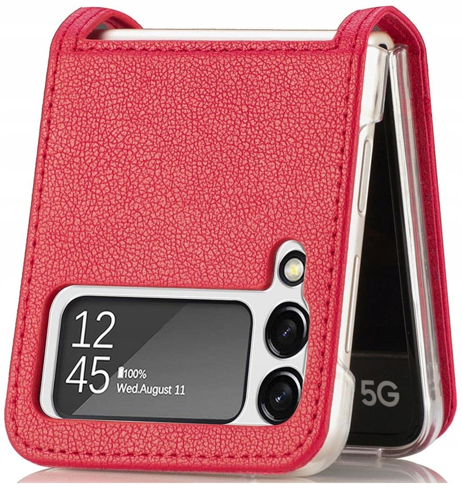 

Etui do Samsung Z Flip 3 5G Skórzane Leather Cover