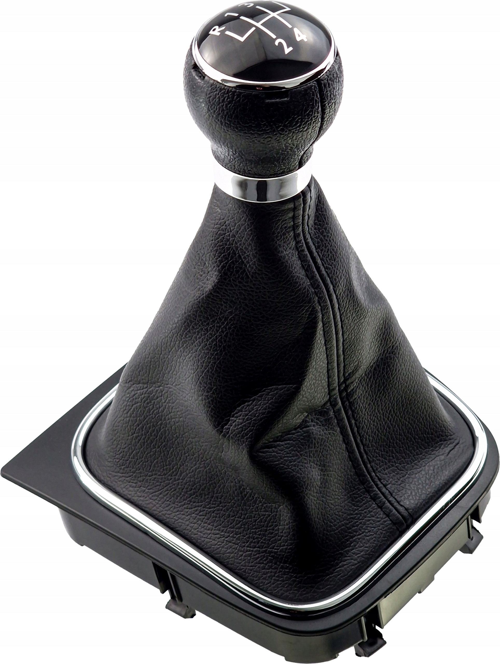 NOWA GAŁKA ZMIANY BIEGÓW GOLF V 5 VI 6 JETTA 5 BIEGÓW MIESZEK Z RAMKĄ SKÓRA Producent części KAMEX