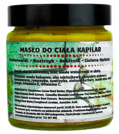 Masło do ciała Kapilar pielęgnacja skóry Krem 120ml