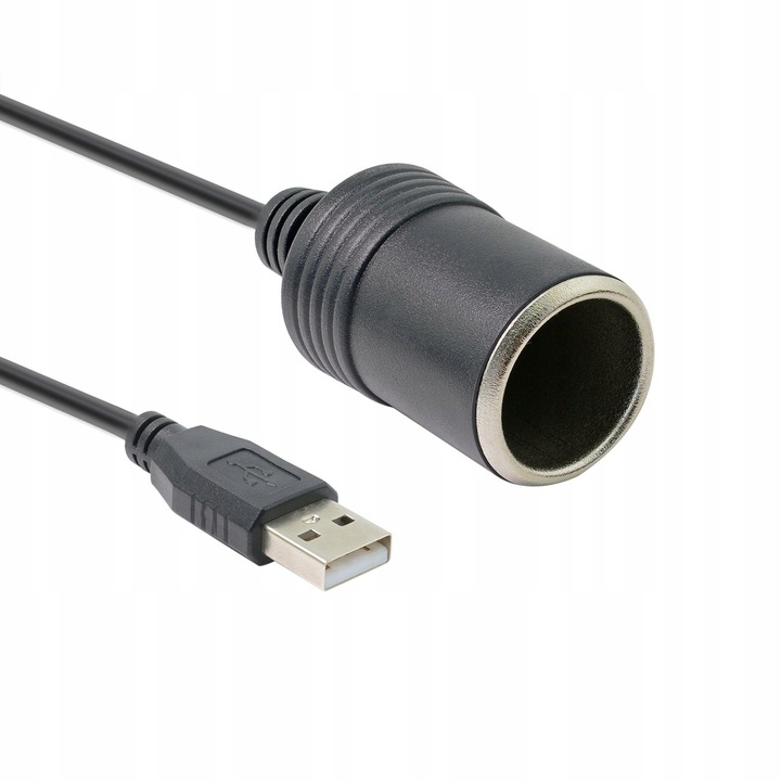 ADAPTER USB 5V NA GNIAZDO ZAPALNICZKI 12V