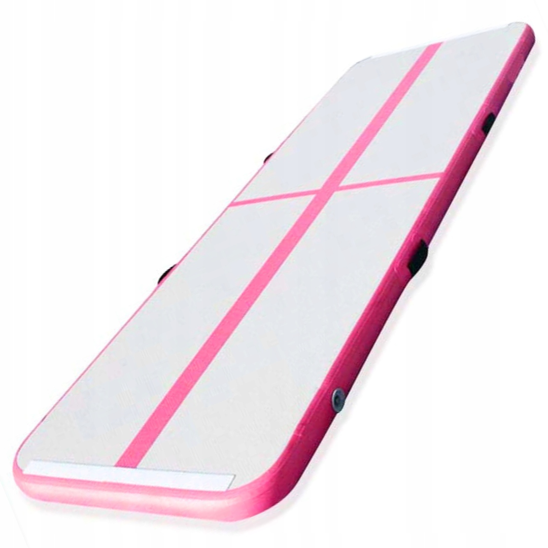 Airtrack nafukovací žíněnka 400 x 100 x 10 cm příslušenství, růžová