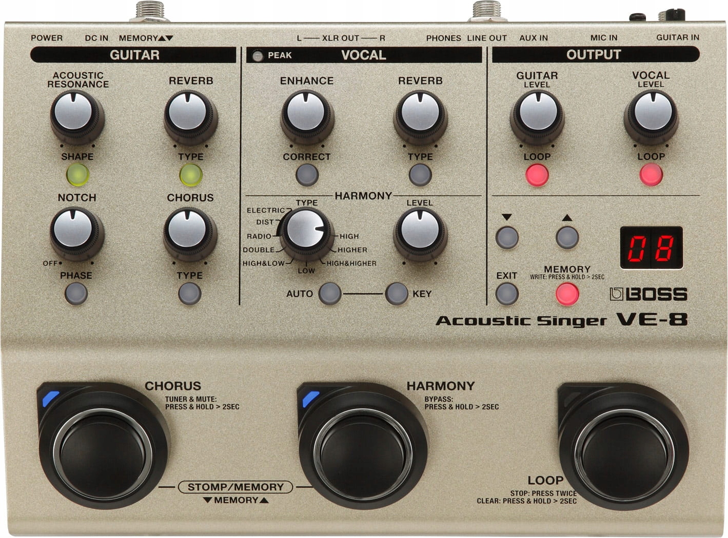 ギター BOSS ve-20 Amazon | BOSS Vocal Processor VE-20 | エフェクター
