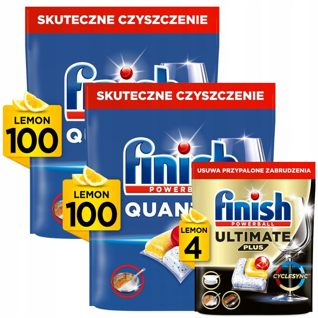 Finish Quantum Kapsle do myčky Citrón 100 ks x 2 Dárek